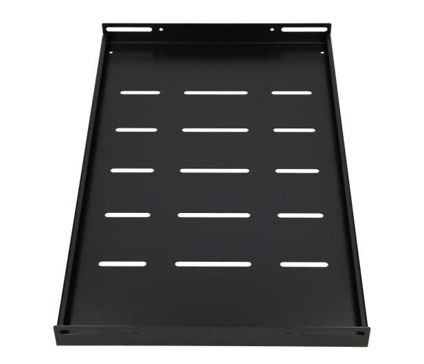 ExtraLink Półka do szaf wiszących 19" 300MM 1U (czarna) - 492328 - zdjęcie 4